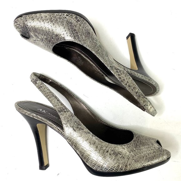 anne klein shoes silver